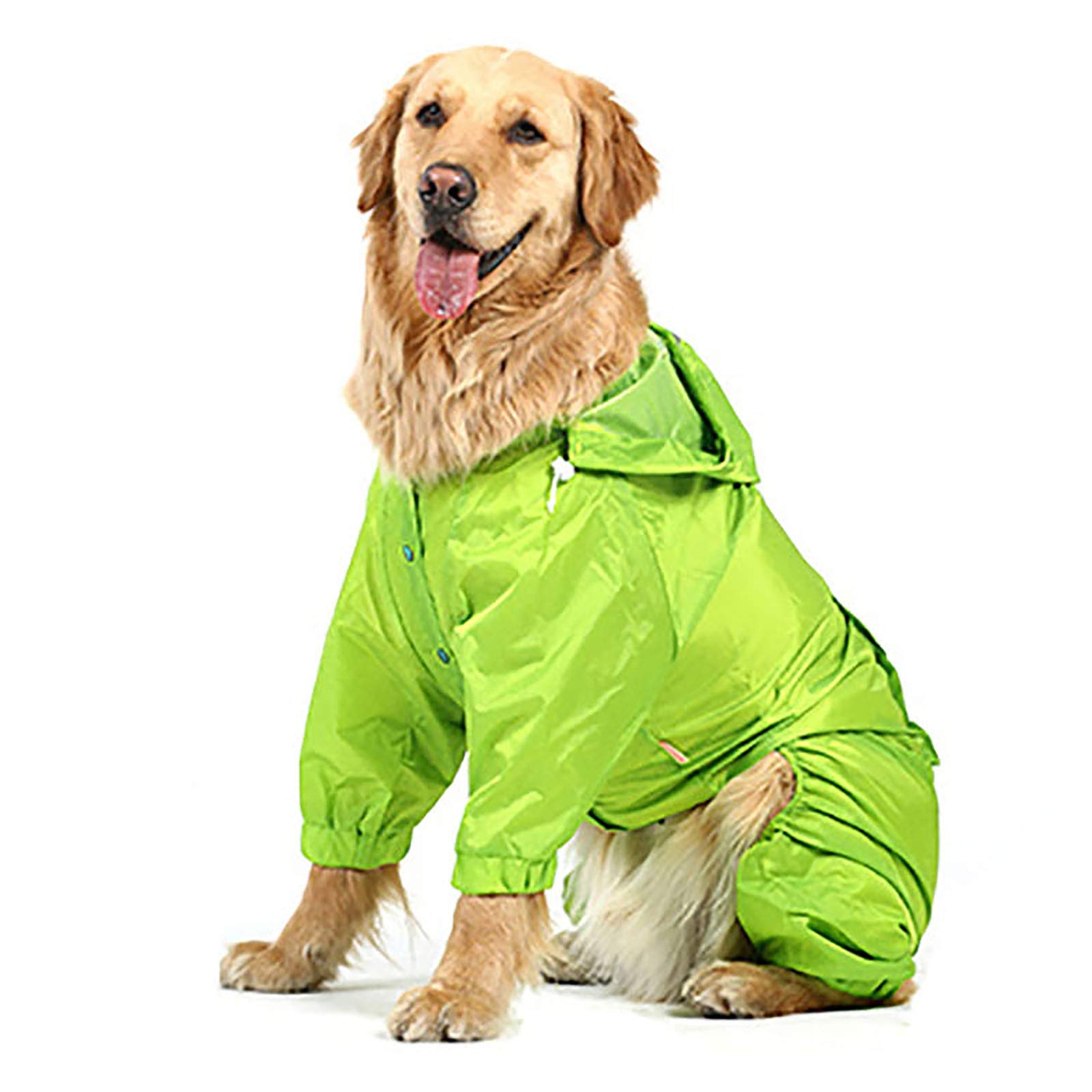 Imperméable chien 5XL vert de haute qualité veste respirante grand chien ajustable