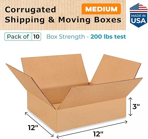 Miniatura 358 de Cajas para envío IDL Packaging - B-1266-5 de cartón corrugado, tamaño pequeño, de 12 pulgadas de largo x 6 pulgadas de ancho x 6 pulgadas de alto