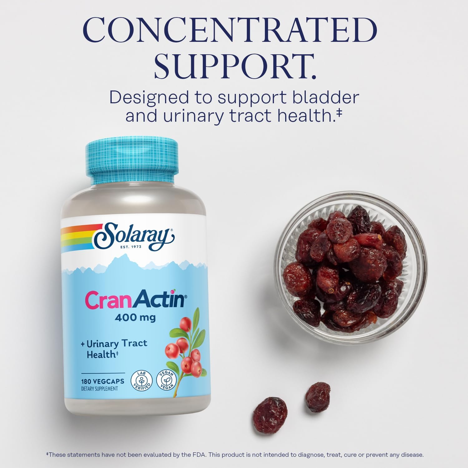 Solaray, Cranactin, 180 Veggie Capsules