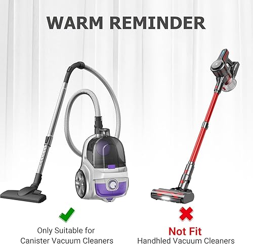 Miniatura 7 de EZ SPARES Compatible con cabezal de cepillo universal para aspiradora de 1 1/4 pulgadas y 1.260 in, 2 nuevas funciones a elegir (en el suelo y la