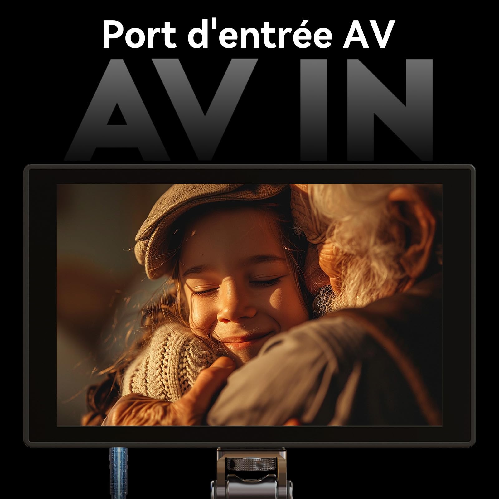 Portkeys HD7T Moniteur Camera 7" Écran Tactile 1000 Nits Haute Luminosité avec Touches de Raccourci Supérieures, Compatible DSLR