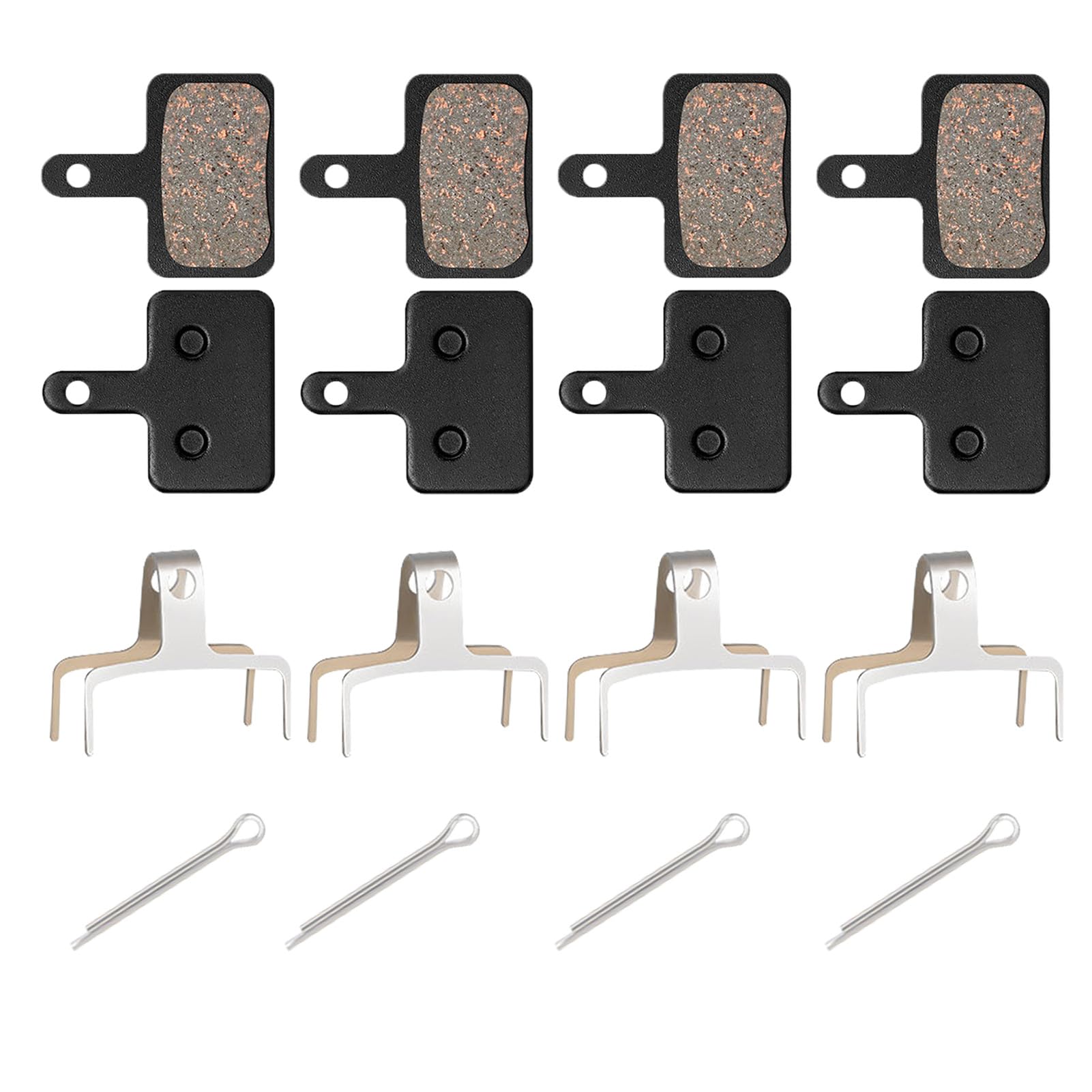 Bicycle Disc Brake Pads Brake Pads Compatible with B01S B03S B05S Shimano TRP Tektro Brakes Pack of 4 Durable Low Noise for MTB E-Bike City Bike