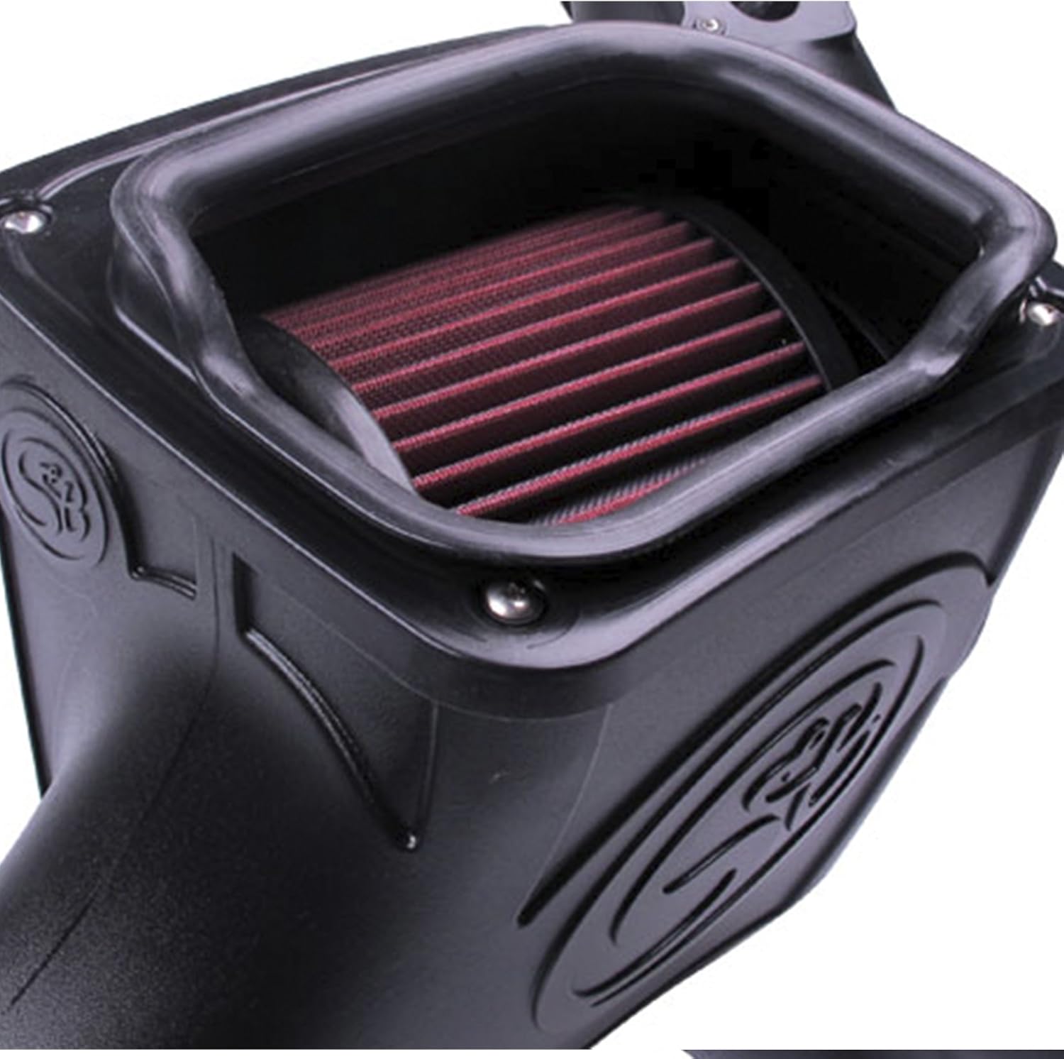 S&B Filters 75-5070 Cold Air Intake For 2003-2007 Ford Powerstroke 6.0L (Oiled Cleanable, 8-ply Cotton Filter)