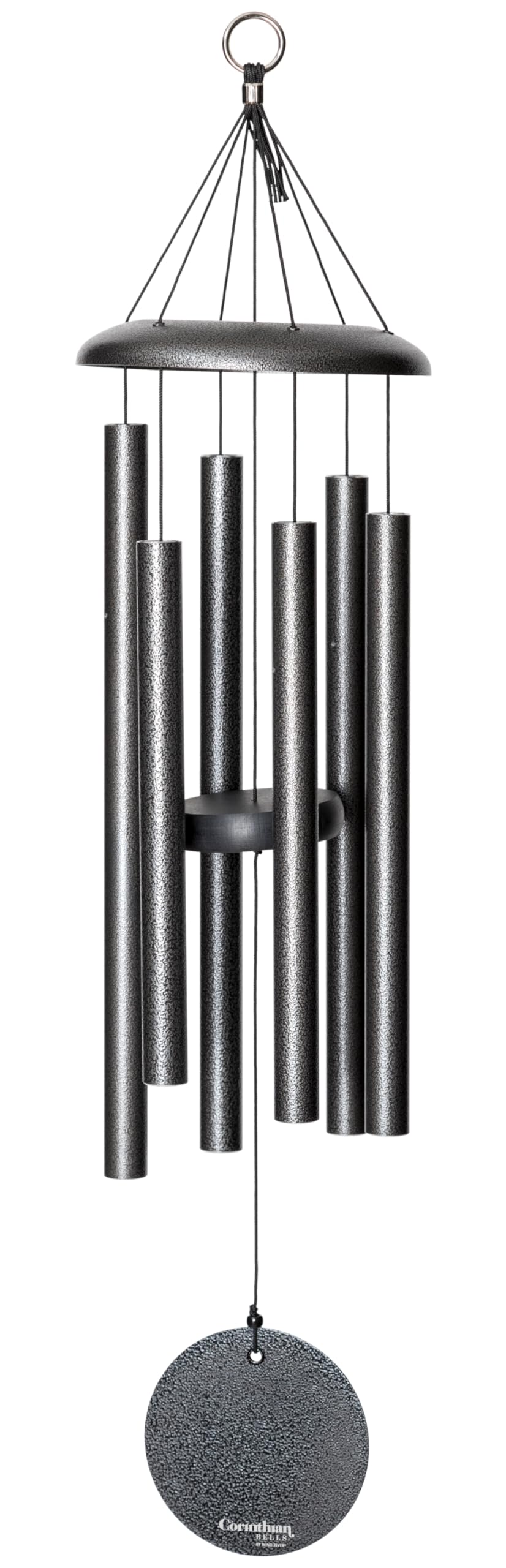 by Wind River - 30 inch Silver Vein Wind Chime for Patio, Backyard, Garden, and Outdoor Decor (Aluminum Chime) Made in The USA