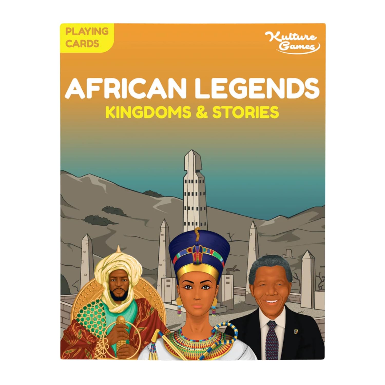 Kulture Games - African Legends, Kingdoms & Stories - Trivia Party Game - Inspirational Black History Card Game for Family Game Night & Adults