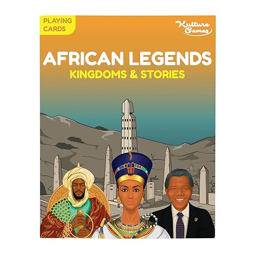 Kulture Games - Naipes educativos Historia africana - Divertidas cartas para adultos y niños - Educación en casa Aprendizaje Cultural - Historias de
