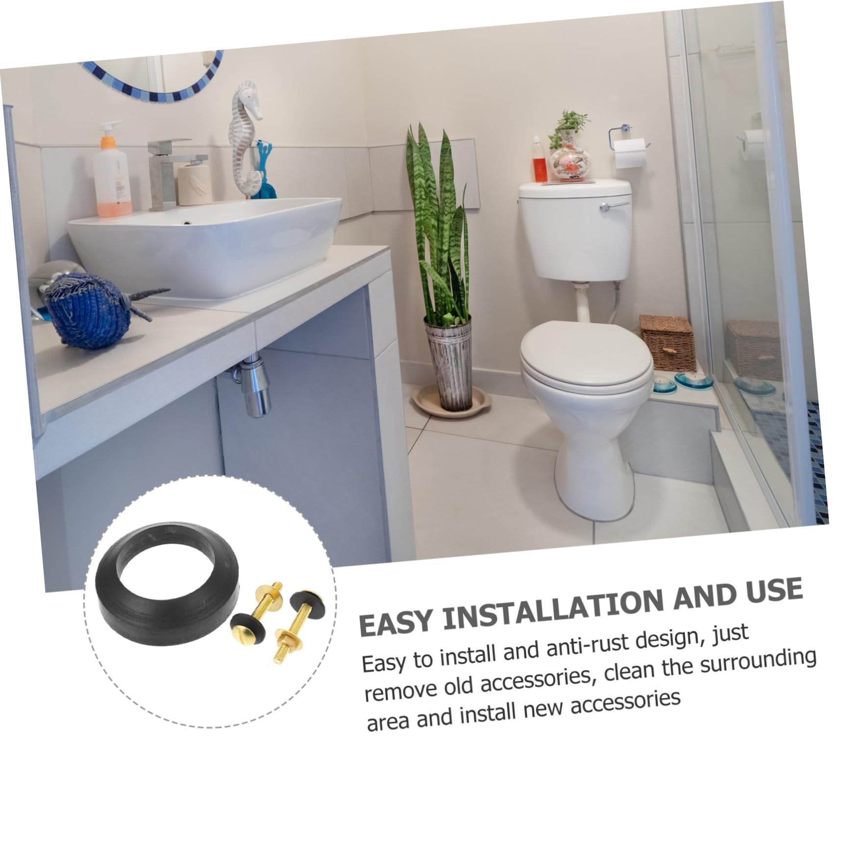 UKCOCO 3sätze Toilettenspülkasten Dichtungsring Ersatzteile Für Wc Installieren Aus Hochwertigem Für Toilettenkonstruktionen Stabil Und Praktisch Für Heimgebrauch