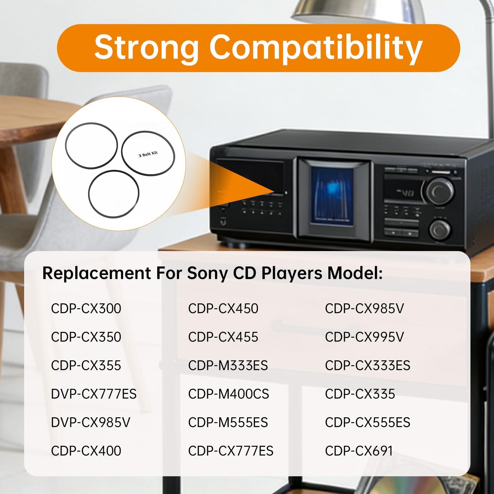 Amazon.com: FAMUGOS 421606101 421932601 CD Player Belts