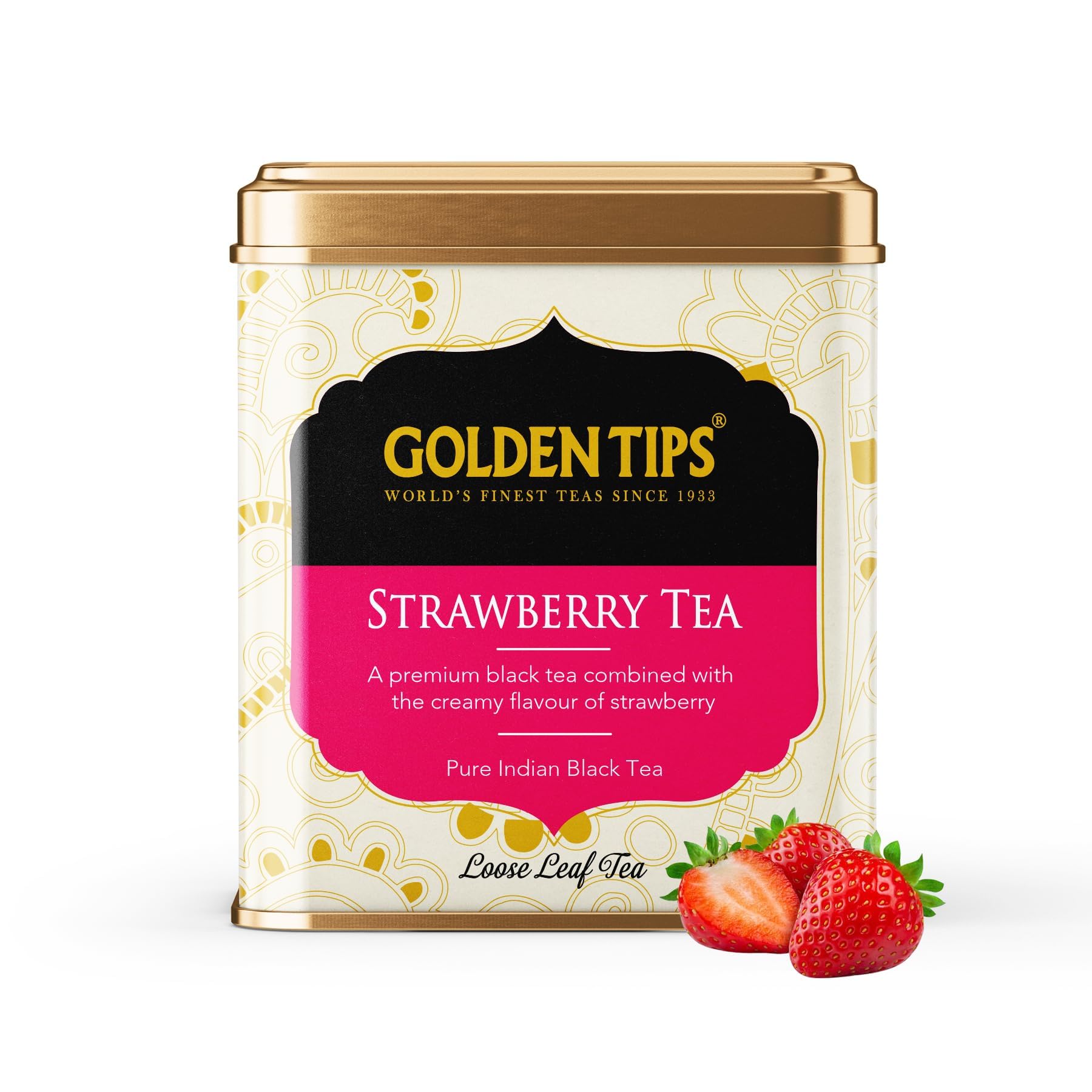 Golden Tips Strawberry Black Tea - Tin Can, 100 g (B01N0O7DTP) Amazon Price History, Amazon Price Tracker
