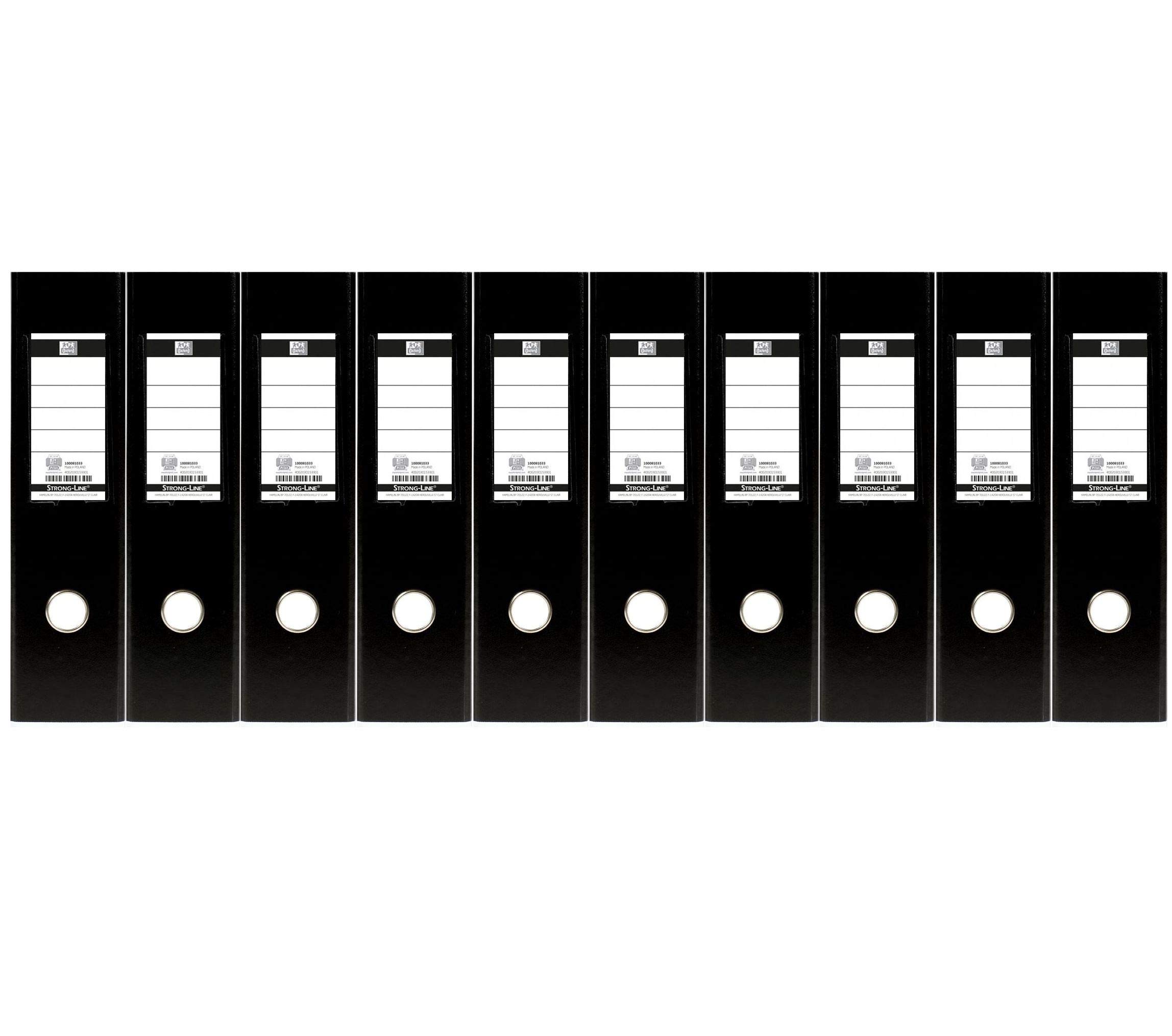 Segregator myColour 10 sztuk 8 cm szerokości DIN A4 dwukolorowy czarny i biały
