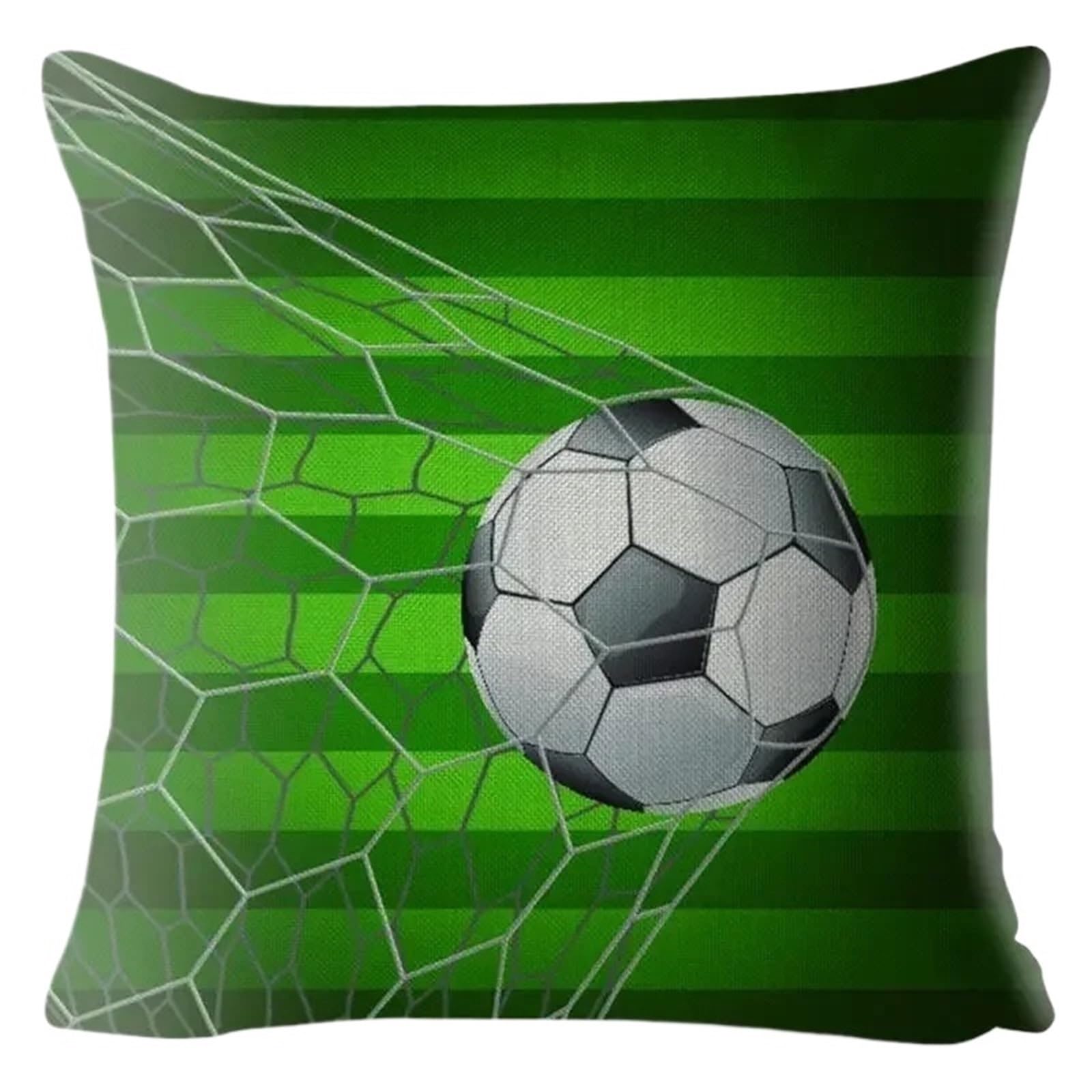 Oreiller football dessin animé pour décorer le canapé du salon pendant les soirées match