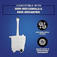 Vista 2 de Brock 6489-0004 Windshield Washer Reservoir Tank Assembly With Cap and Washer Pump Without Low Fluid Sensor Compatible With 2009-2013 Toyota Corolla
