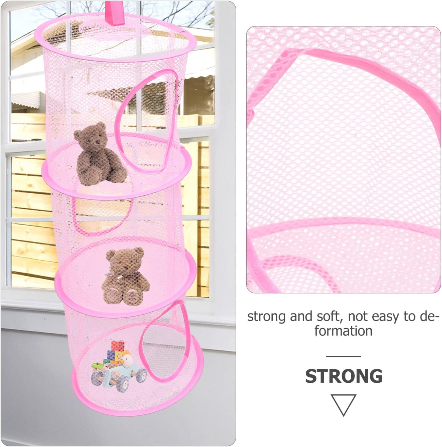 Alipis 2pcs Foldable Drying Hammock Hanging Storage Net for Underwear Socks and Toys Space-saving Design for Bedroom Bathroom Laundry Room or Travel