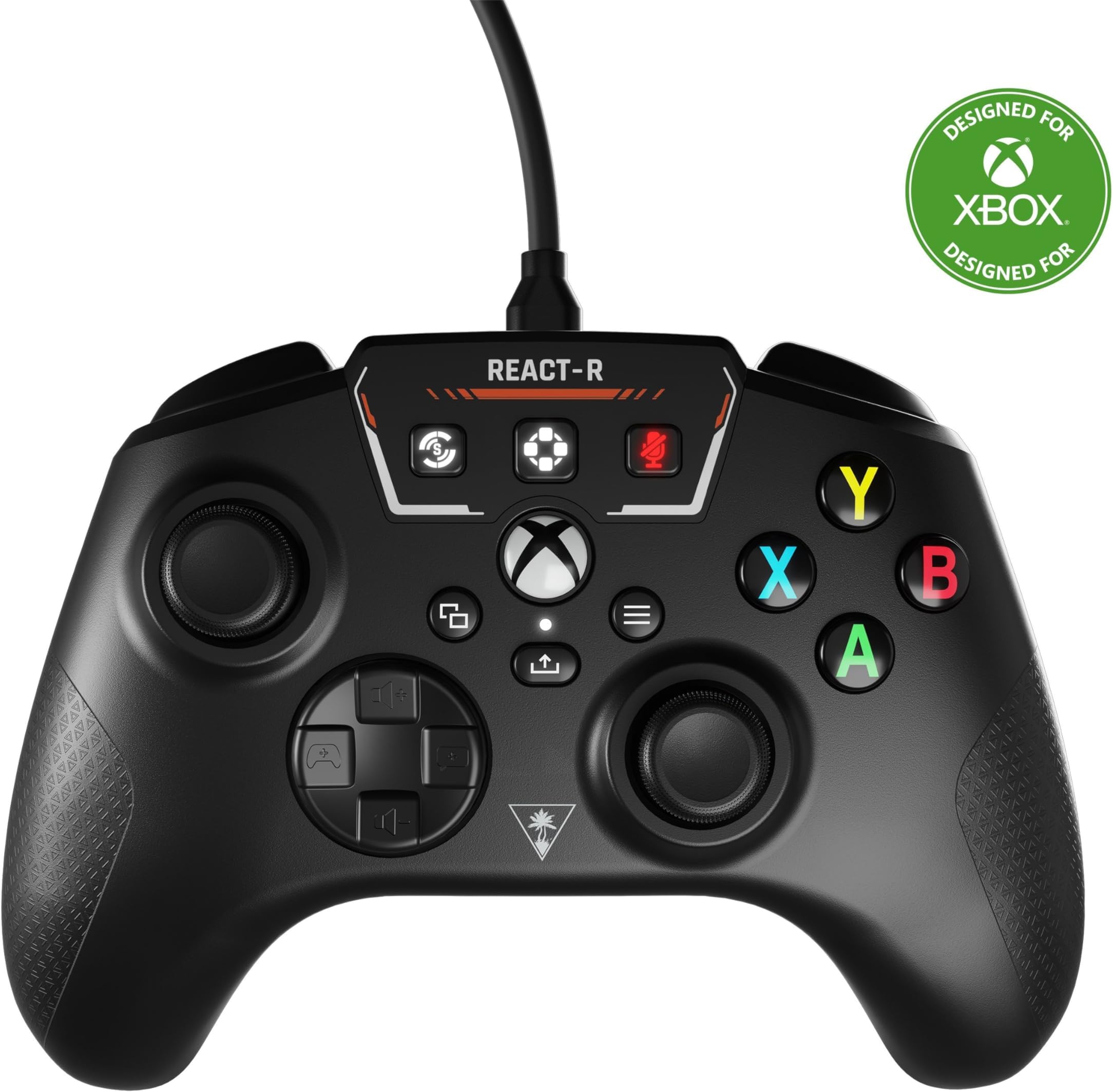 Turtle Beach REACT-R Wired Game Controller – Officially Licensed for Xbox Series X & S, Xbox One, and Windows 10|11 PC’s – Black