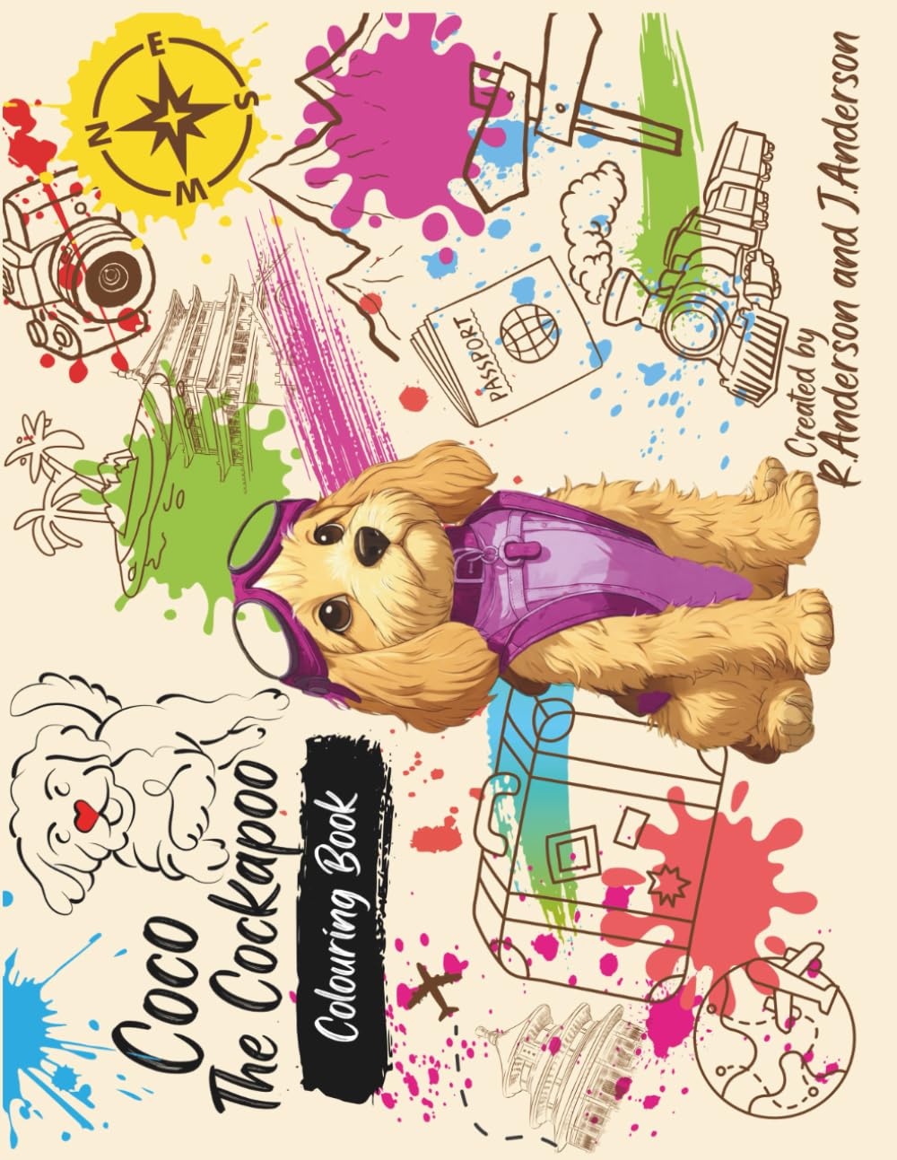 The adventures of Coco the Cockapoo: A fun, interactive colouring book.