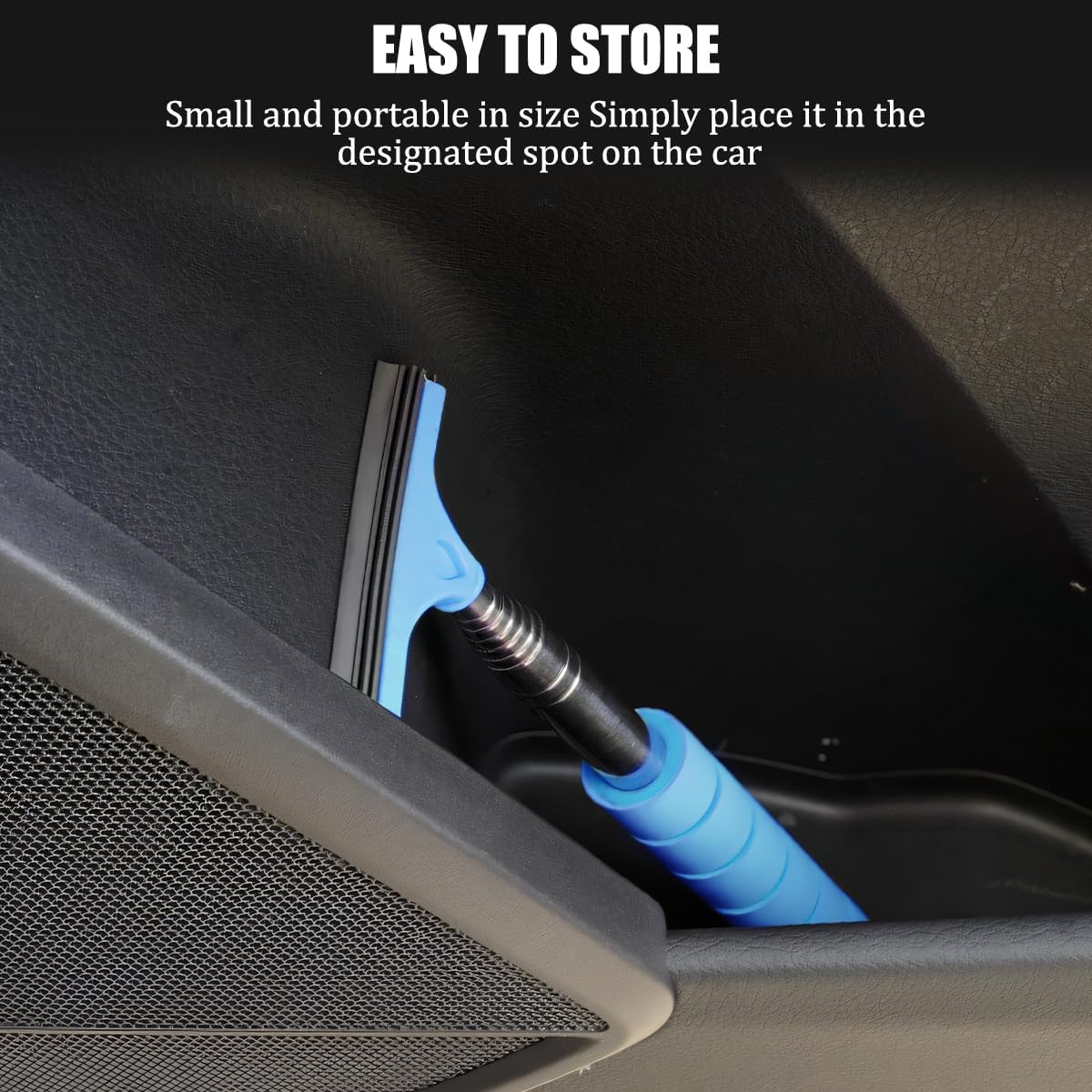 Bittwee 2PCS Car Side Mirror Squeegee, Retractable Auto Rearview Mirror Wiper, All-Purpose Window Squeegee for Cleaning Shower Glass Door, Vehicle Accessories Universal Fit（Green/Blue） image 4