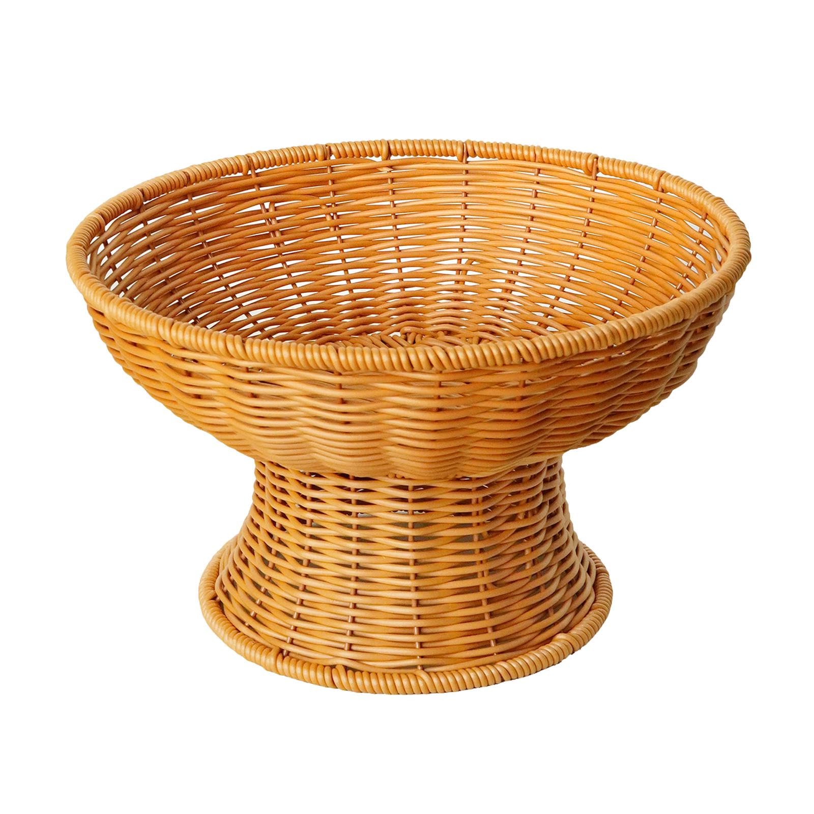 Bothyi Cesta de frutas com pé tigela para pão organizador de cozinha cesta de café da manhã