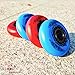 JHKJ Inline Skate Replacement Wheels 72mm/ 76mm/ 80mm Roller Skate Wheels Without Bearings for Break Wheels Training Wheels 8-Pack,Blue,76mm
