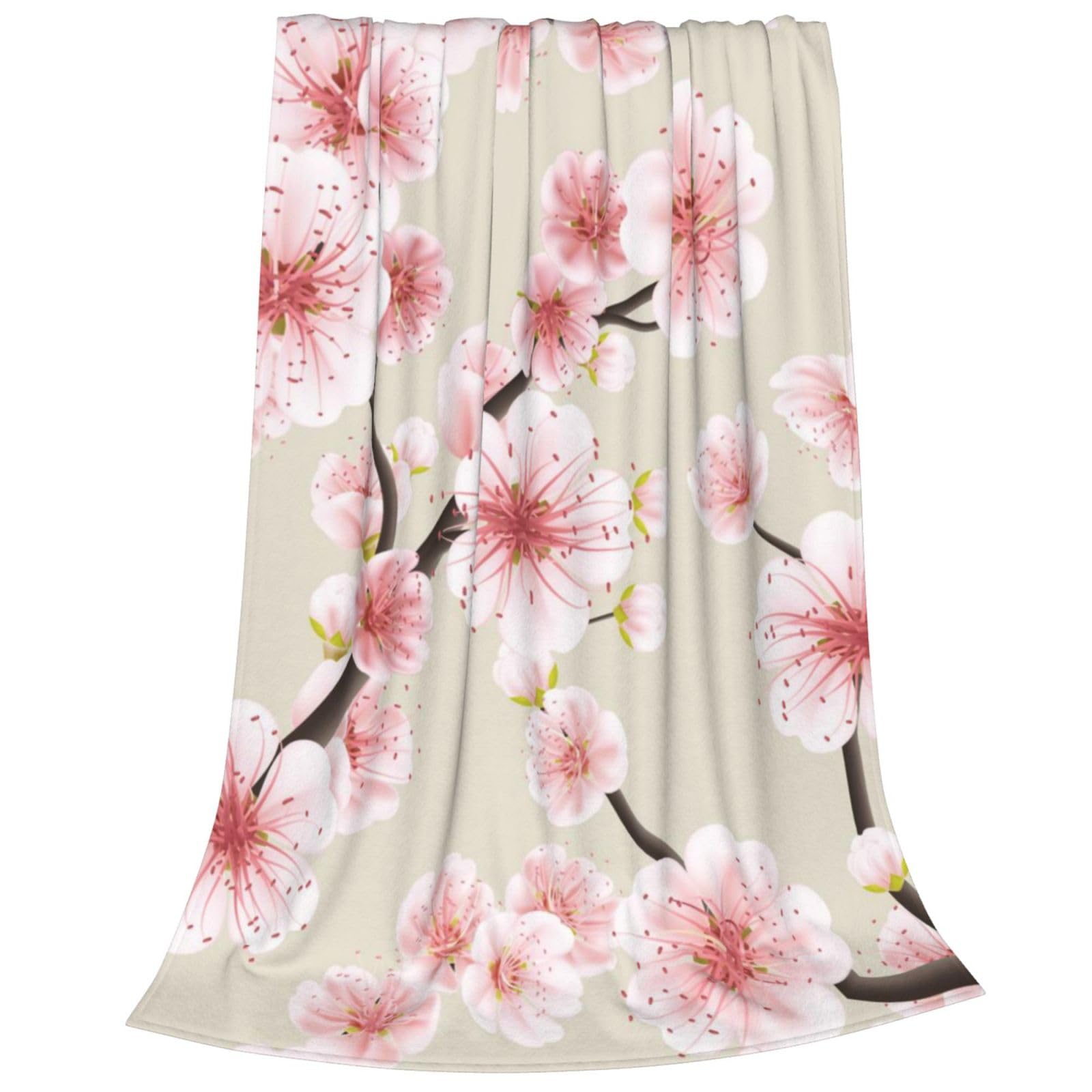 Amazon｜ブランケット 桜 桜柄 桜の花 (740) フランネル毛布 毛布 大判