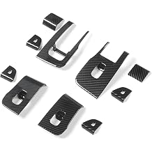 Tesla Model Y Juniper 2025-2026 Door Window Switch Panel Cover | Door Window Buttons Cover ,10PCS, Gloss Carbon Fiber Pattern, Scratch-Resistant, No drilling with double-sided adhesive tape