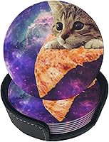 Vista 18 de 6 posavasos de cuero con temática de fútbol americano para bebidas con soporte, juegos de posavasos para mesa de bebidas, para sala de estar