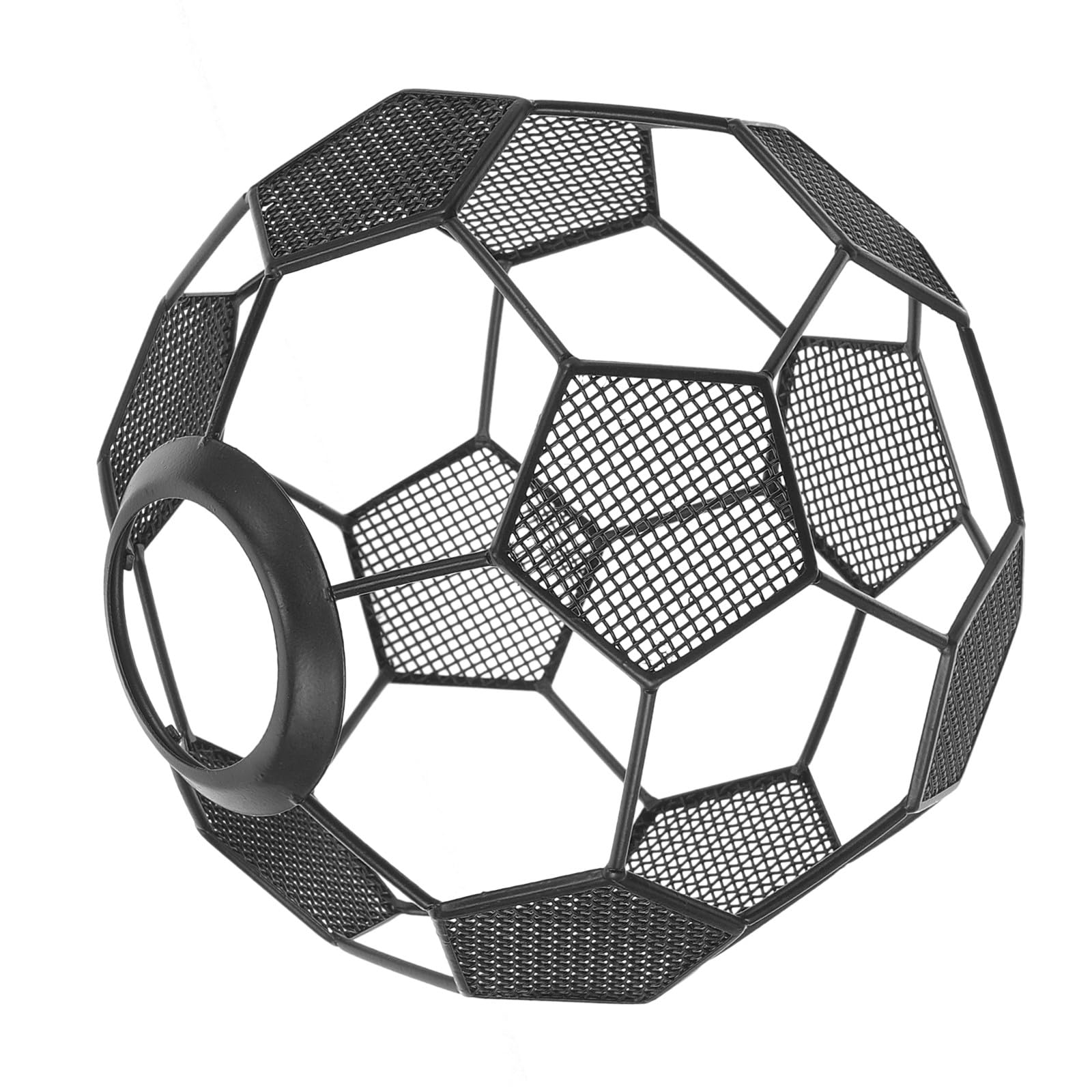 Soccer Shape Metal Lampshade for Pendant Light Decorative Black