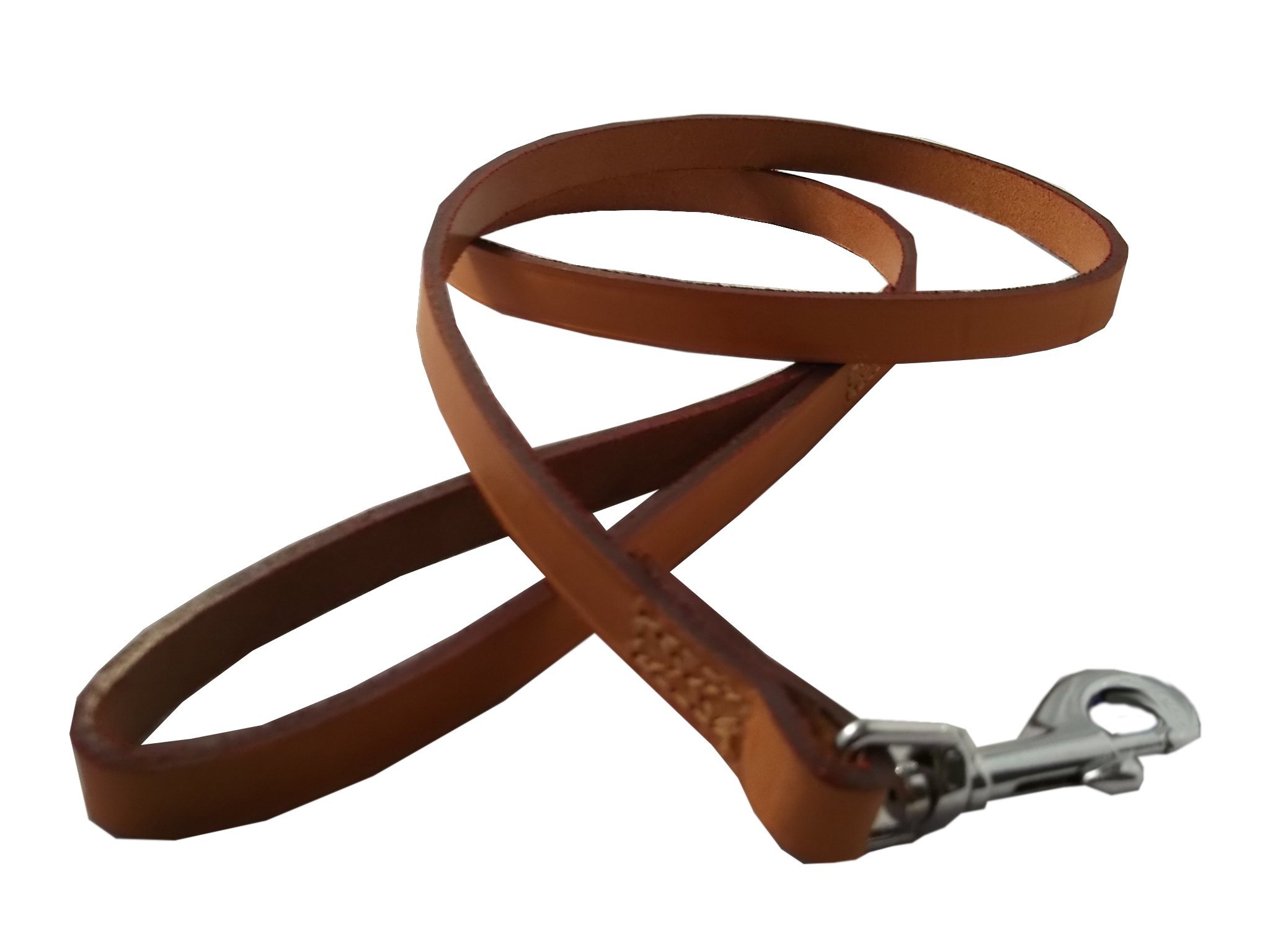 Ancol Heritage Leather Dog Lead - Tan Bridle Leather Durable Walking Accessory with Heavy Gauge Metal Fittings - 1m x 12mm Size 1-3