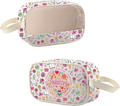 MEIKIUP Spanish Teacher Clear Makeup Bag Maestra Gift Spanish Lovers Gift Appreciation Gift for Teachers Day Maestra CMB