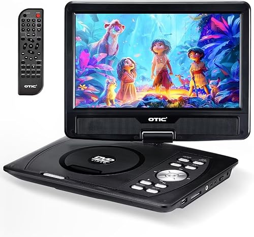 Miniatura 8 de OTIC Reproductor de DVD portátil de 13 pulgadas con pantalla giratoria HD de 11.6 pulgadas, reproductor de DVD para automóvil, batería recargable