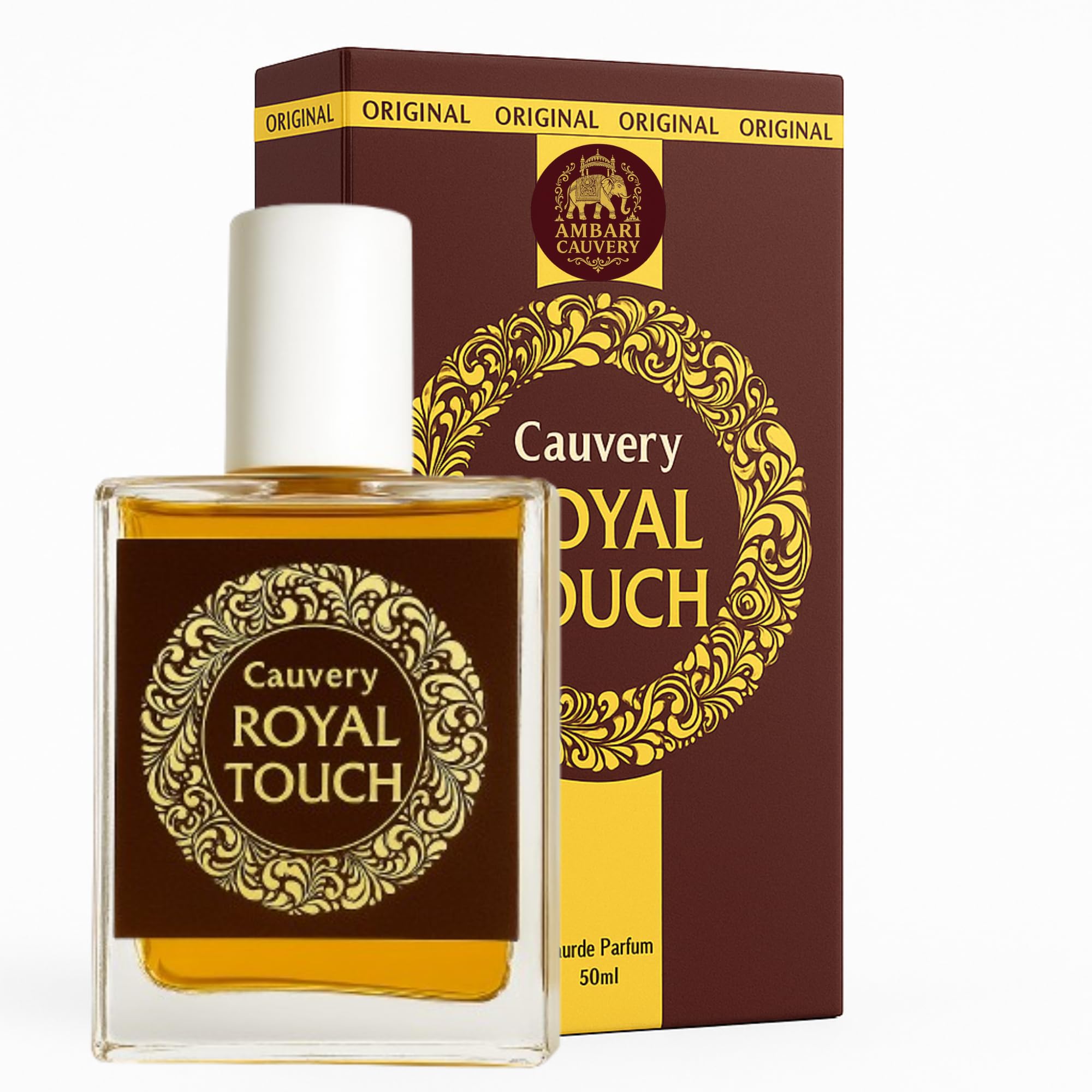 Mysore Royal Kavery Sandalwood fragrance Perfume, unisex (For Men and Women/Ladies) | Best Long Lasting Parfum Spray | Natural Scent | Mysuru Chandan | Eau de perfum (100 Ml)