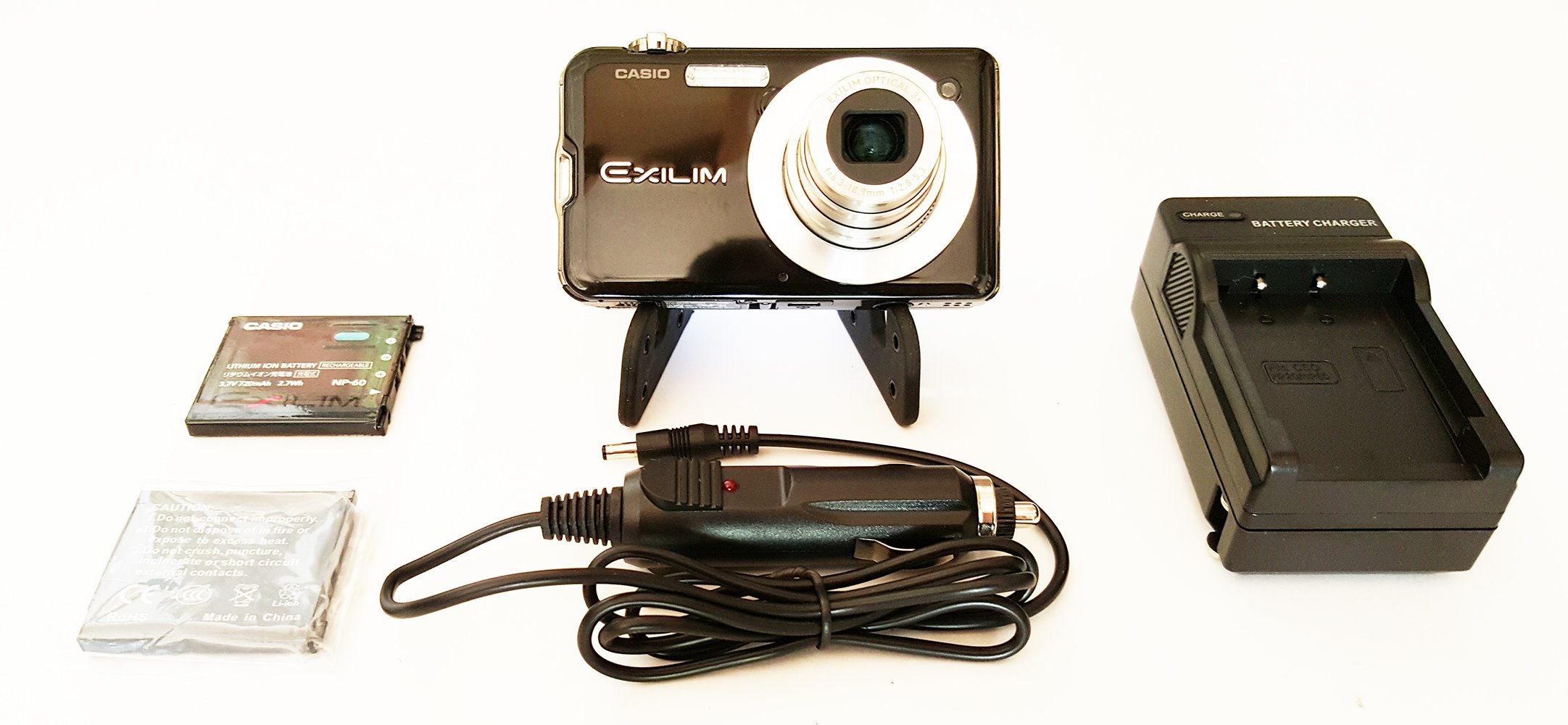 Casio Câmera digital Exilim EX-S12 de 12 MP com zoom óptico de 3