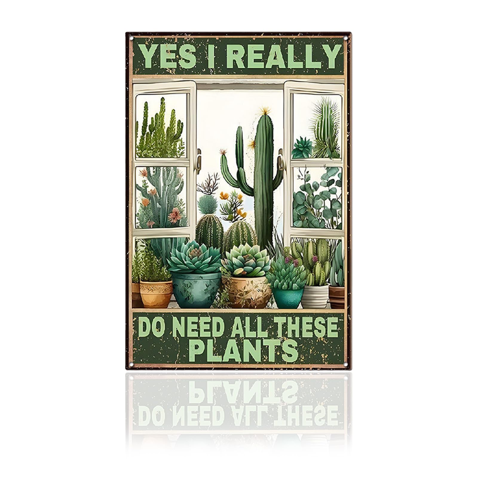 VGRDTW Garden Signs, Garden Plaques for Outside, Outdoor Signs for Garden, Metal Vintage Iron Wall Art Decor for Outdoor & Indoor Use, Rustic Home Plaque for Patio, Yard, Pub Décor