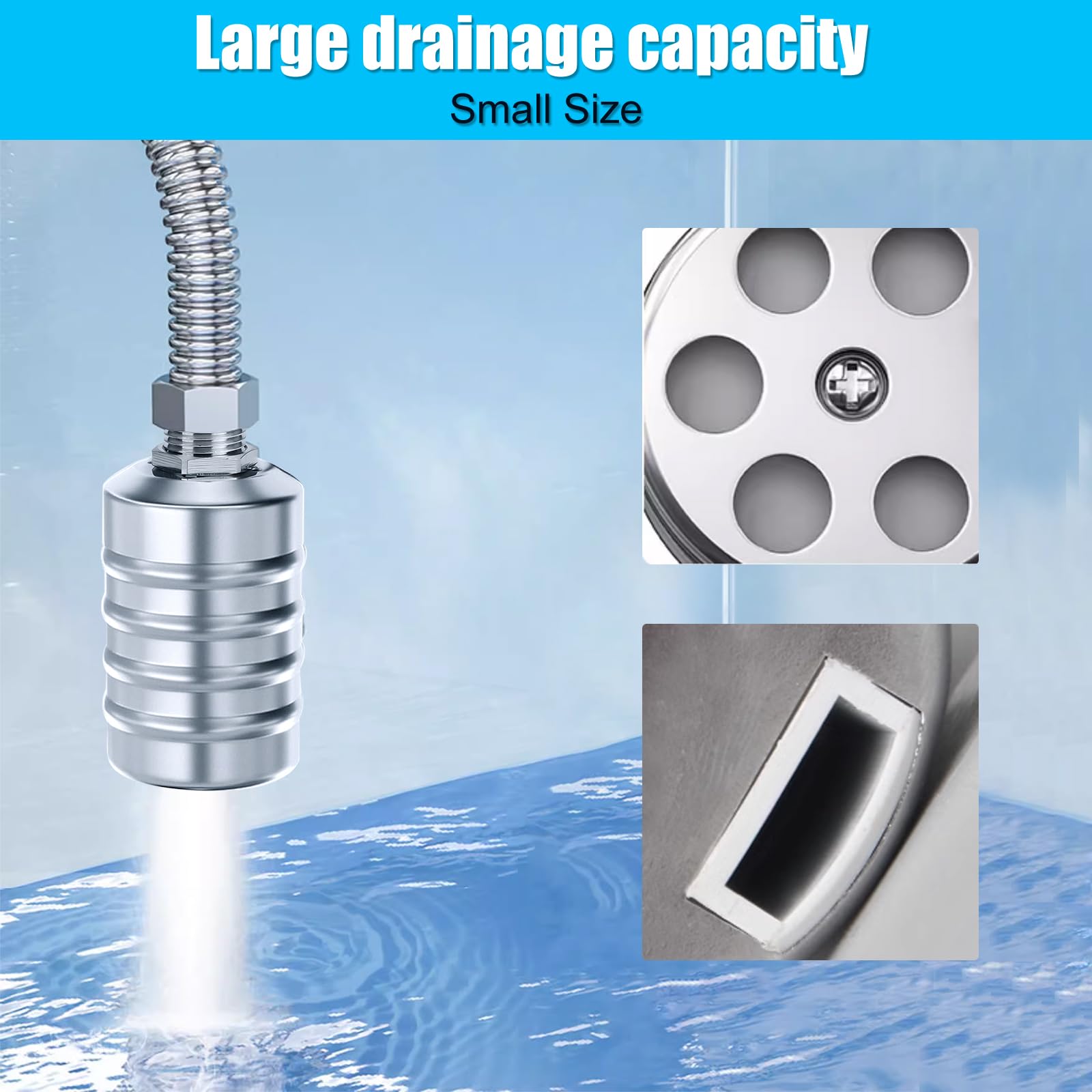 Produktbild von YGboost Schwimmventil 1/2 Zoll Mit Adapter Auf 3/4 – 304 Edelstahl, Automatische Wasserstandsregelung Für Tanks & Teiche