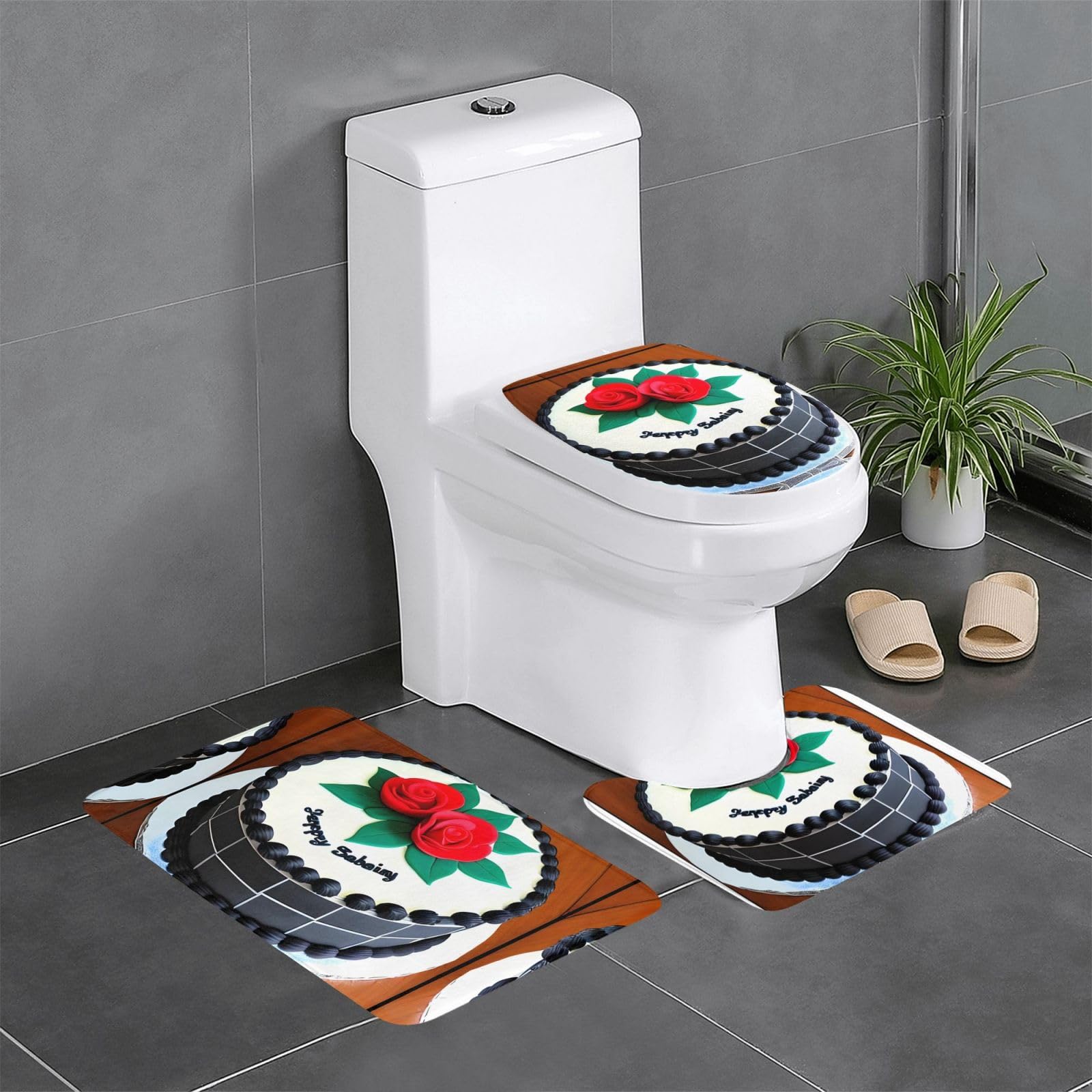 Tapis de bain Delicious cakes fini les glissades sur le sol de la douche et WC