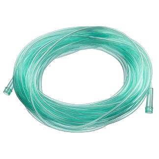 Oxygen Tubing - Green Crush Resistant Oxygen Tubes - 25 Foot