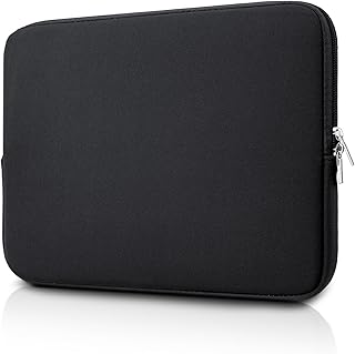 jooeer 15.6 Inch Laptop Sleeve Compatible with Chromebook Notebook 15.6 Inches, Soft Padded PC Protective Bag, Black