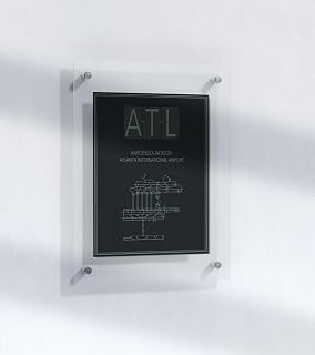 Modern Poster Hartsfield Jackson Atlanta International Airport Runway 1 | 11x17 12x18 16x24 24x36 Minimal Unframed Print Wall Art | Minimalism Traveler Gift | Minimalist Artwork for Home Office Decor