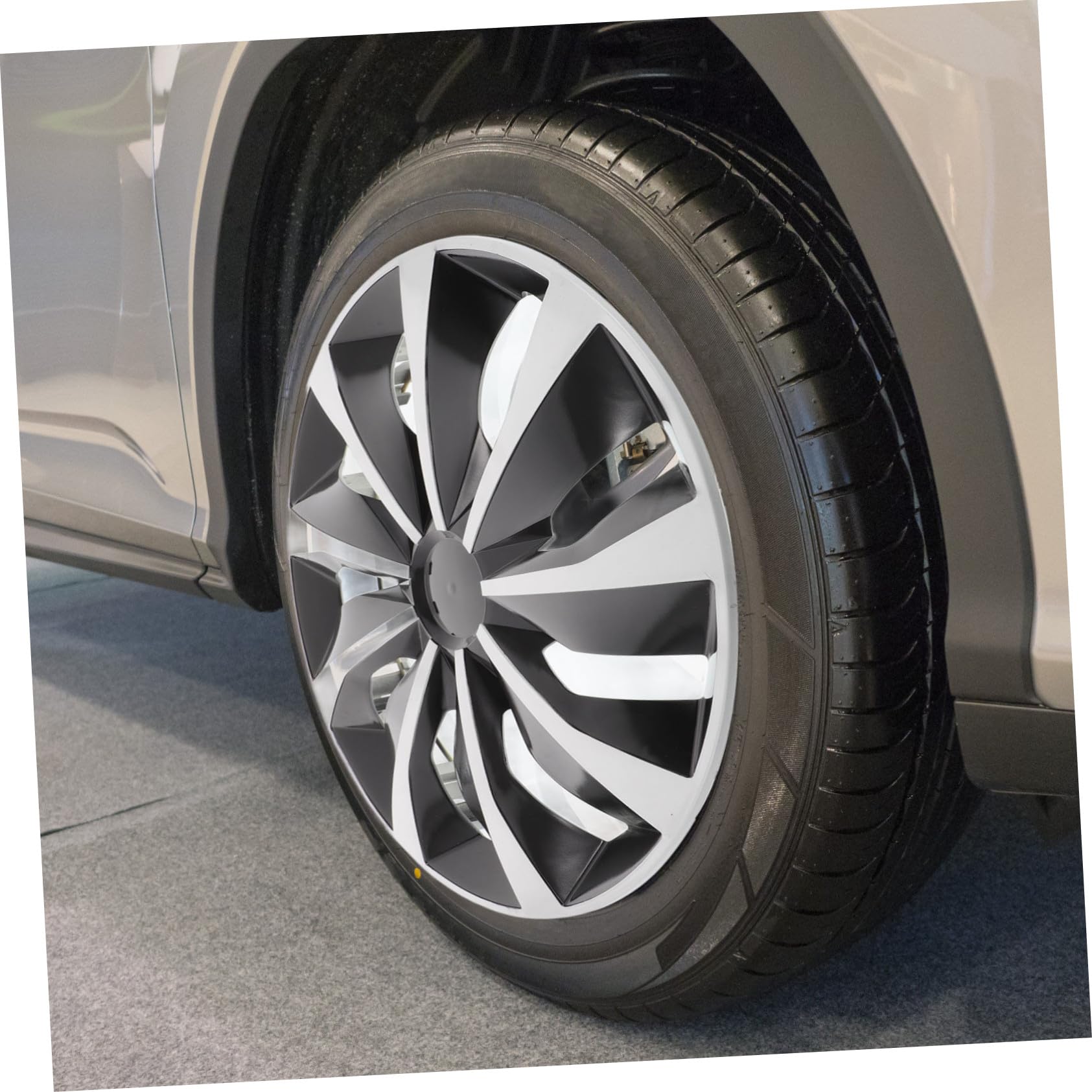 GALPADA Copricerchio in Resistente per Auto Copri Cerchi Protettivo e Decorativo Facile Installazione per Protezione da Polvere e Urti per Guida Urbana e Viaggi