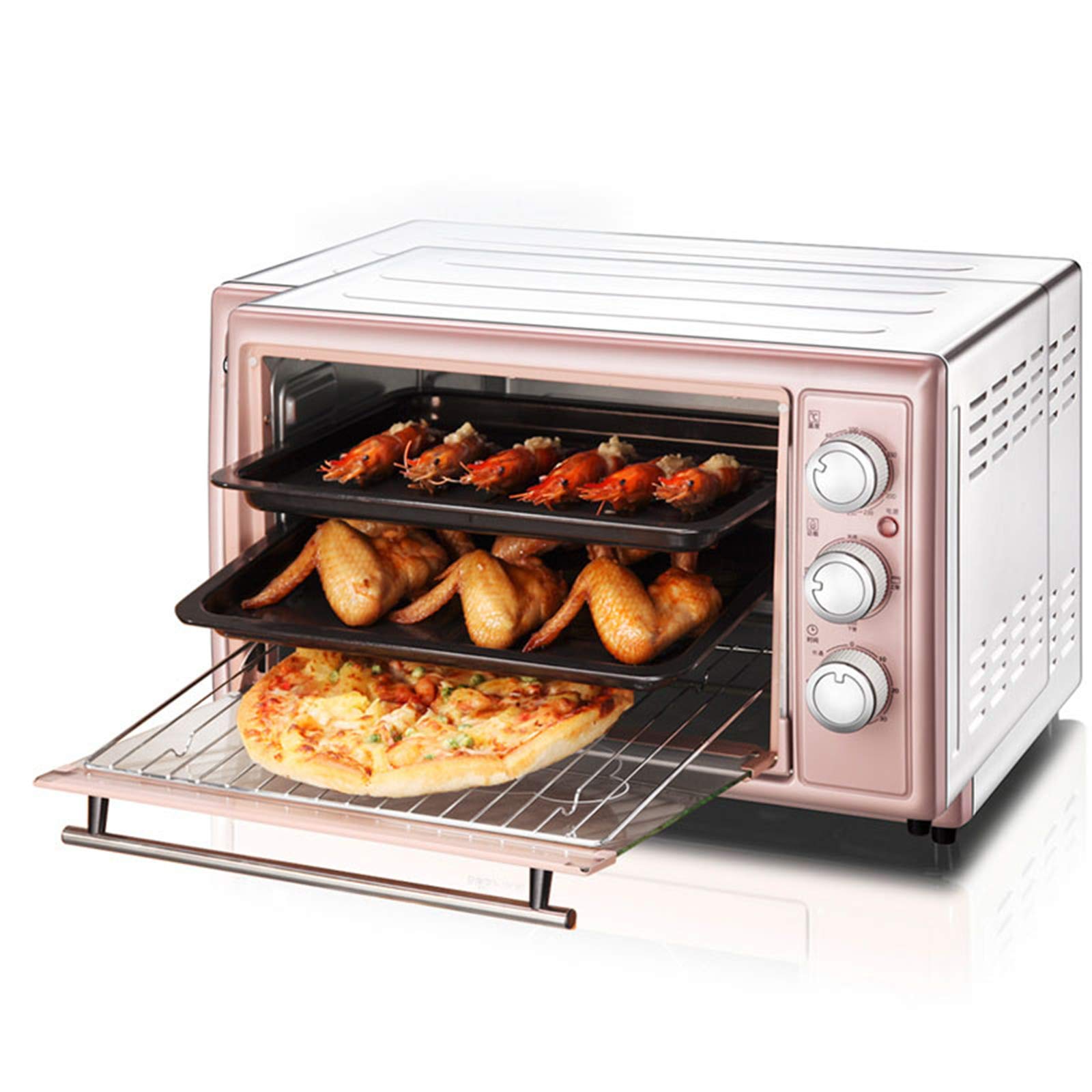 Four à Micro-Ondes en Argent Tact Four électrique Simple intégré - Cuisinière à Four halogène à Convection de qualité supérieure en Acier Inoxydable