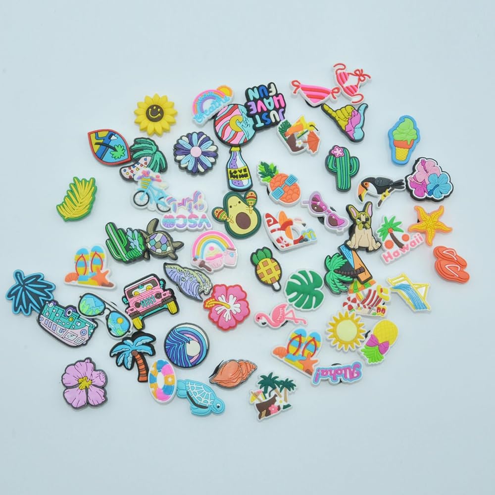 20 Breloques Anime Kawaii Pour Chaussures – Charms PVC Mignons Pour Crocs, Sandales, Bracelets – Cadeau Enfant Garçon Fille