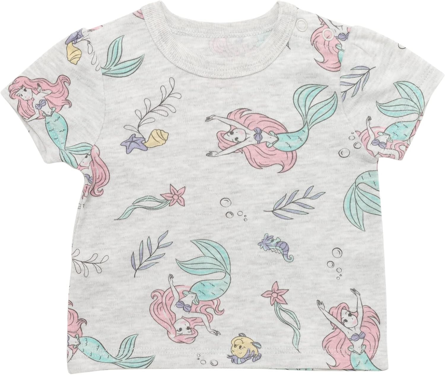 Disney Junior Baby Girls French Terry Short Overalls, T-Shirt & Hat 3 Piece Outfit Newborn to Infant Sizes (0-24 Months) - Image 3