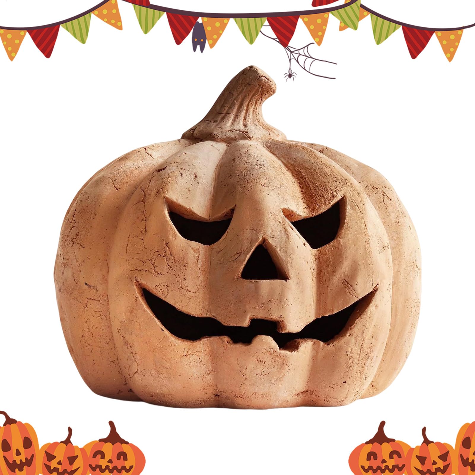 Lampion Dynia Upiorne Bezpłomieniowe Lampy Oświetlenie | Lampiony Dynie Na Halloween Do Ozdoby Ogrodu Trawnika Ganku Drzwi Frontowych Nocy Sypialni Domu Przyjęcia Na Zewnątrz