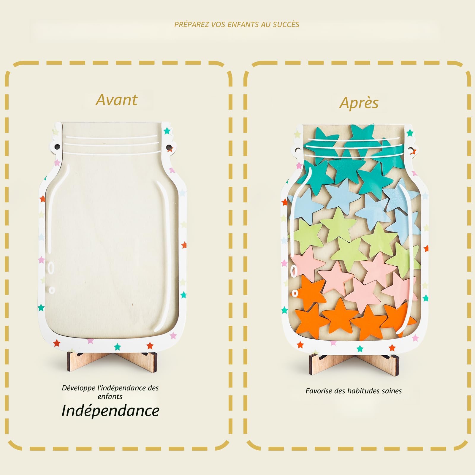 Lot de 2 tableaux de récompense magnétiques pour enfants avec 2 stylos