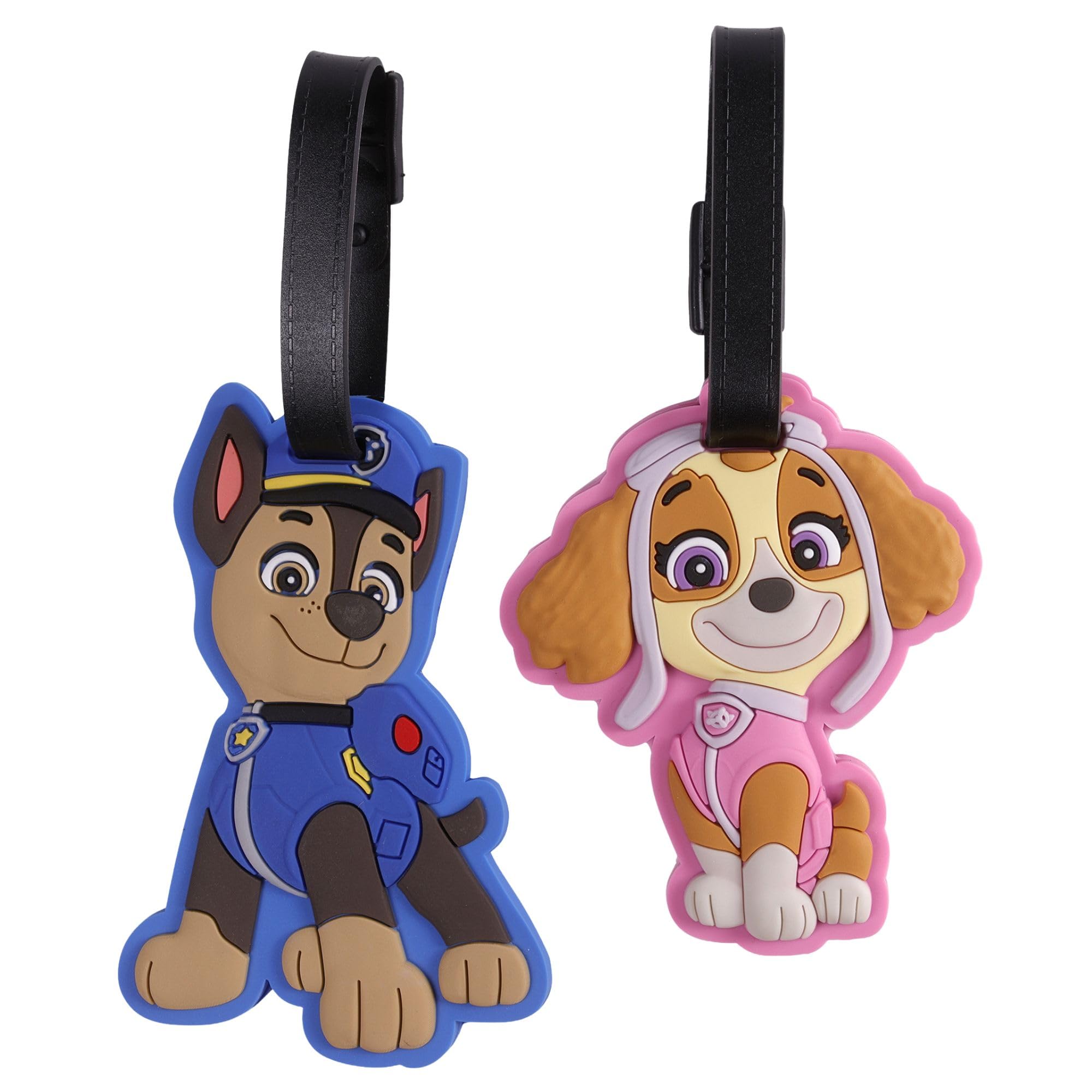 Paw Patrol Kids Silicone Luggage Tags, Set of 2 for Bags, suitcases and Travel