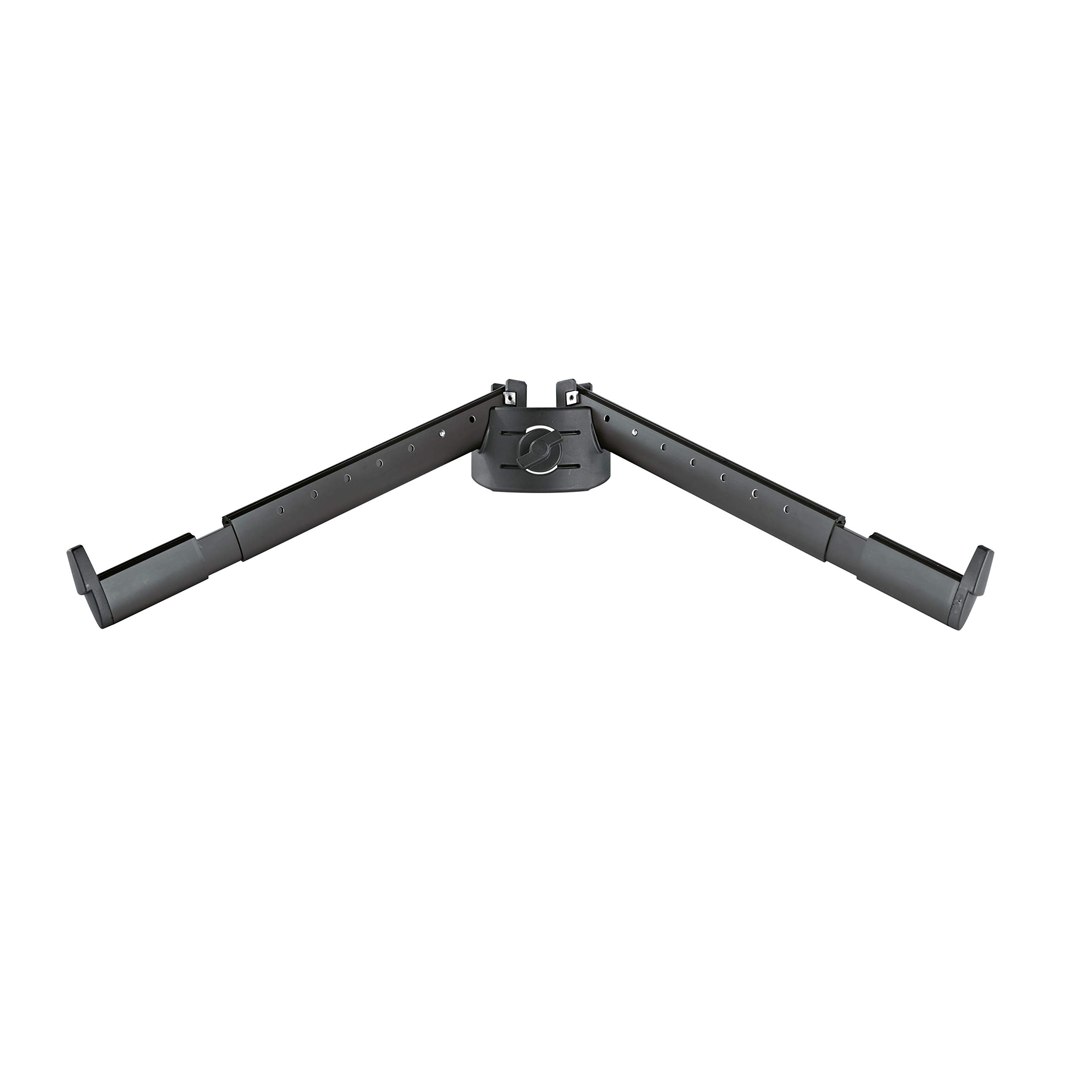 K&M 18866 Zestaw ramion wsporczych B czarny anodowany - nachylone przedłużenie do mocowania keyboardu do stojaka kolumnowego Spider Pro