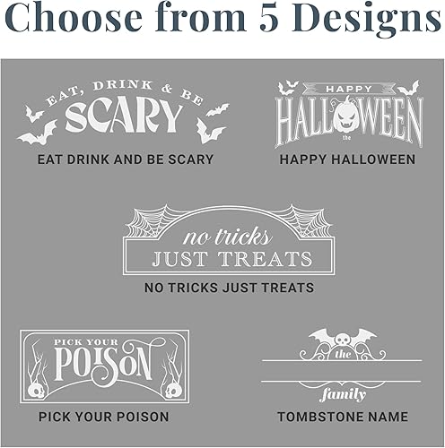 Miniatura 12 de Let's Make Memories Tina personalizada para bebidas – Cuenco de dulces con soporte para dulce o truco – Decoración de fiesta de Halloween – Trick or