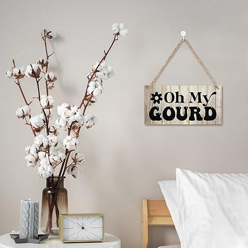 Vista 38 de Letrero decorativo para puerta delantera, decoración rústica de bienvenida de otoño para colgar en la pared, placas de madera para porche de granja