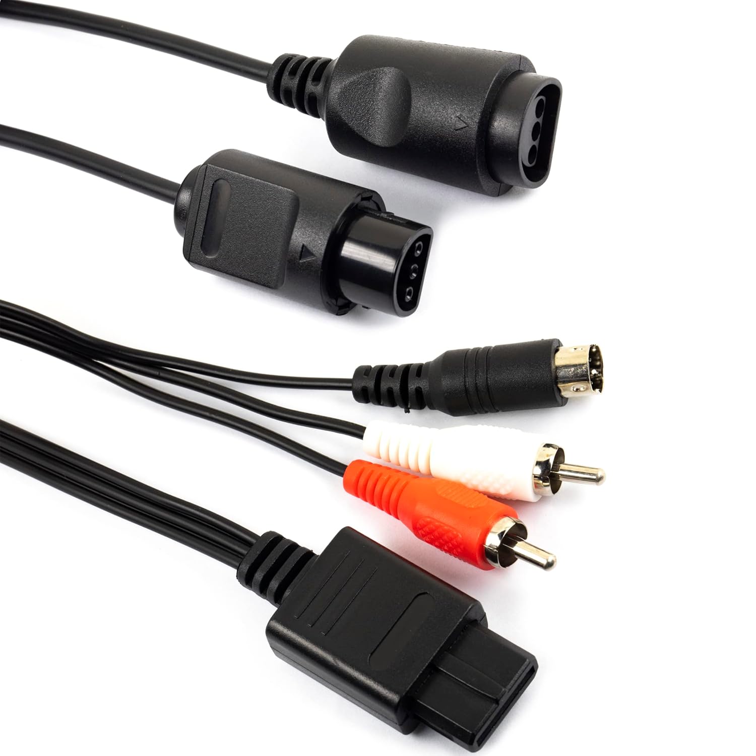 whiteeeen Controller Extension Cable Cord and AV Composite SVideo