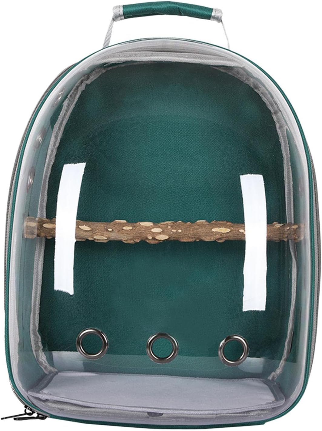 Bird Backpack Carrier for Parrots with Window for Small and Medium Birds, Green
