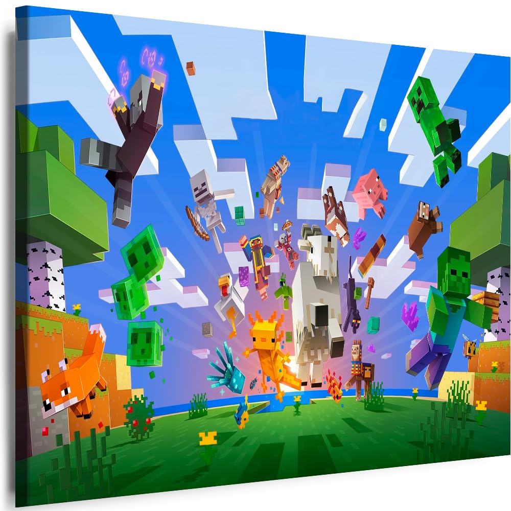 Myartstyle Leinwand Bilder Game Spiele für Kinder Cartoons Film Premium Kunstdruck Canvas Wandbilder (100 x 70 cm)